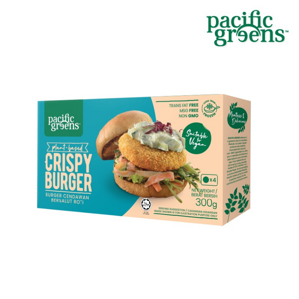 Pacific Greens Plant Based Crispy Mushroom Burger (300g)