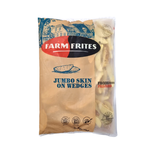 Farm Frites Jumbo Wedges Skin On (2kgs) - Wholemart
