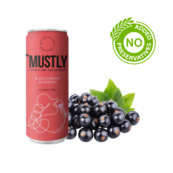 Mustly Black Currant and Blueberry 330ml