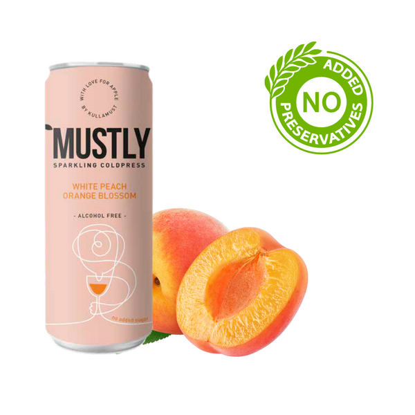 Mustly White Peach Orange Blossom 330ml