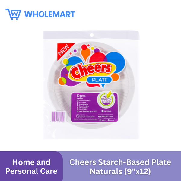 Cheers Starch-Based Plate Naturals (9"x12)