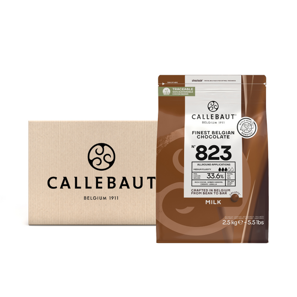 Callebaut 823 33.6% Belgian Milk Callets (8x2.5kg)