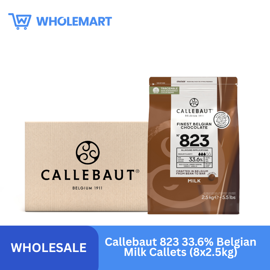 Callebaut 823 33.6% Belgian Milk Callets (8x2.5kg) – Wholemart