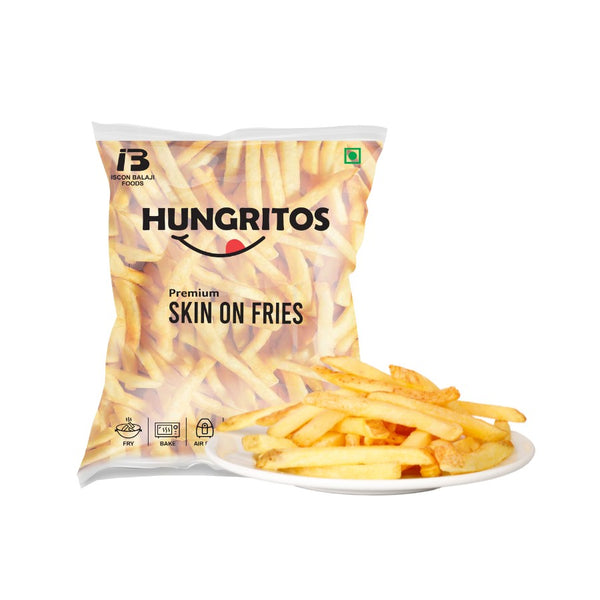 Hungritos Straight Cut 10mm Skin On Fries (2.5kg)