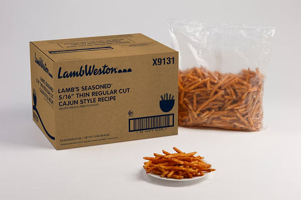 Lamb's Seasoned® 5/16" Thin Regular Cut Cajun Style Recipe 2kg