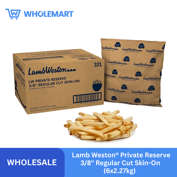 Lamb Weston® Private Reserve 3/8" Regular Cut Skin-On (6x2.27kg)