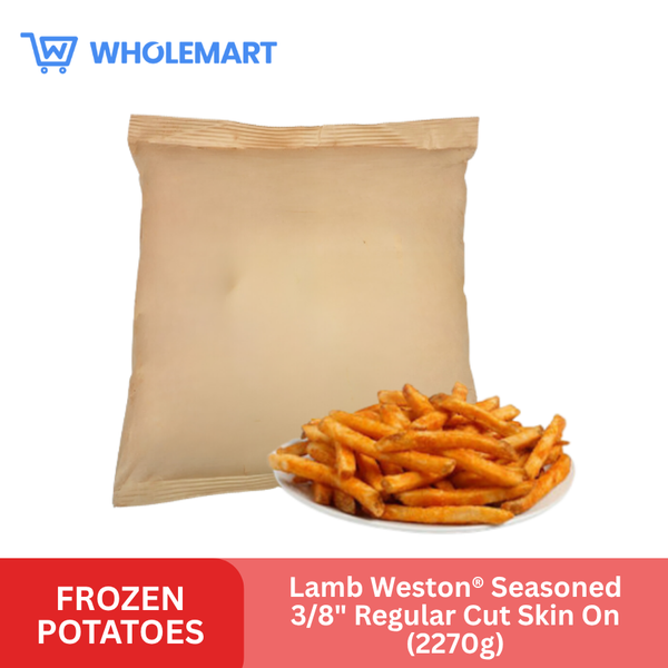 Lamb Weston® Seasoned 3/8" Regular Cut Skin On (2270g)