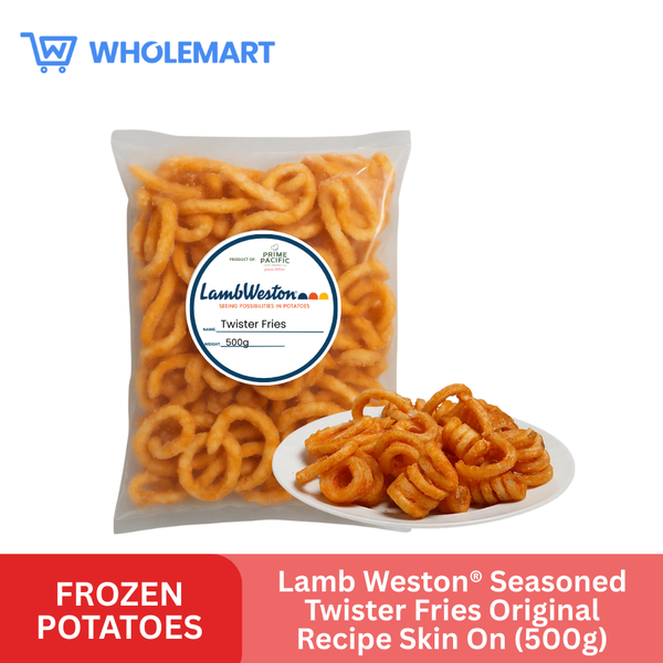 Lamb Weston® Seasoned Twister Fries Original Recipe Skin On (500g)