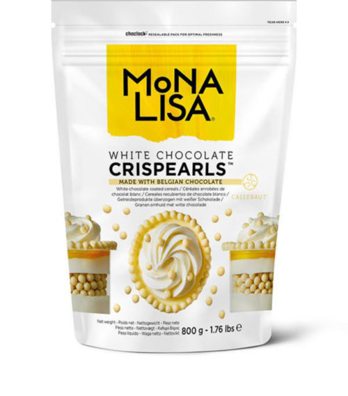 Mona Lisa White Chocolate Crispearls (4x800g)