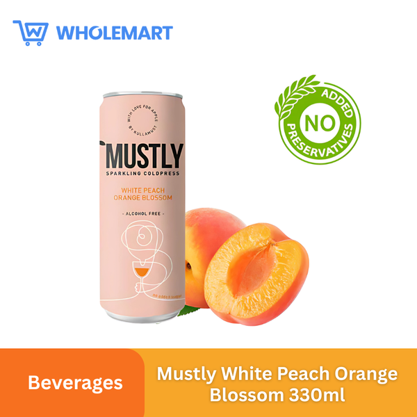 Mustly White Peach Orange Blossom 330ml
