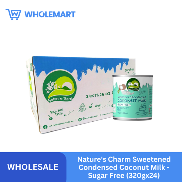 Nature's Charm Sweetened Condensed Coconut Milk - Sugar Free (320gx24)