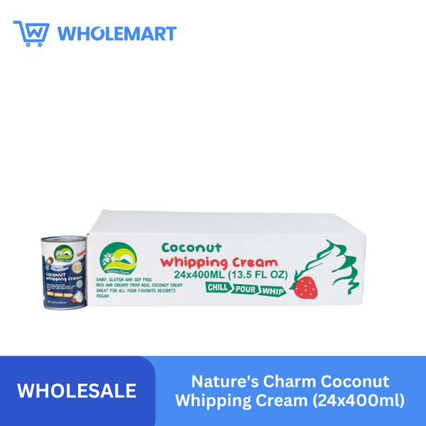 Nature's Charm Coconut Whipping Cream (24x400ml)
