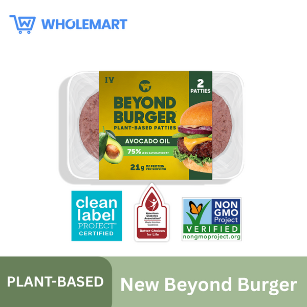 New Beyond Burger with Avocado Oil - 4oz x 2 Patties