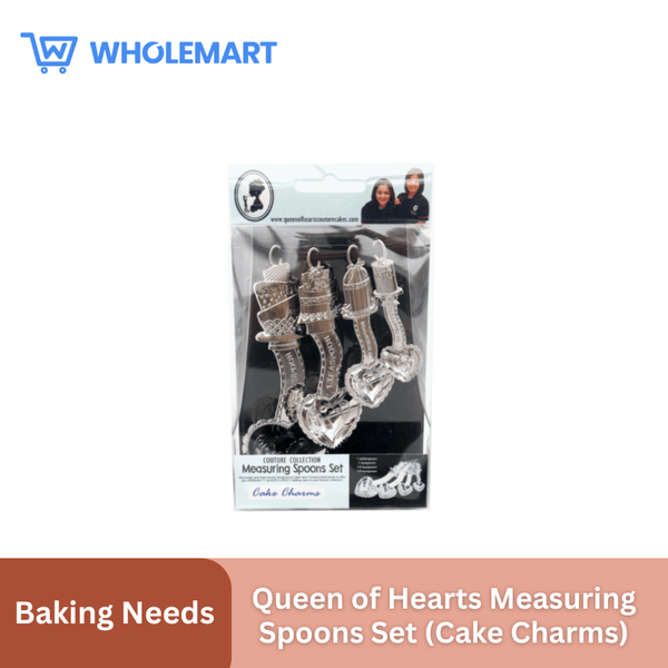 Queen of Hearts Measuring Spoons Set (Cake Charms)