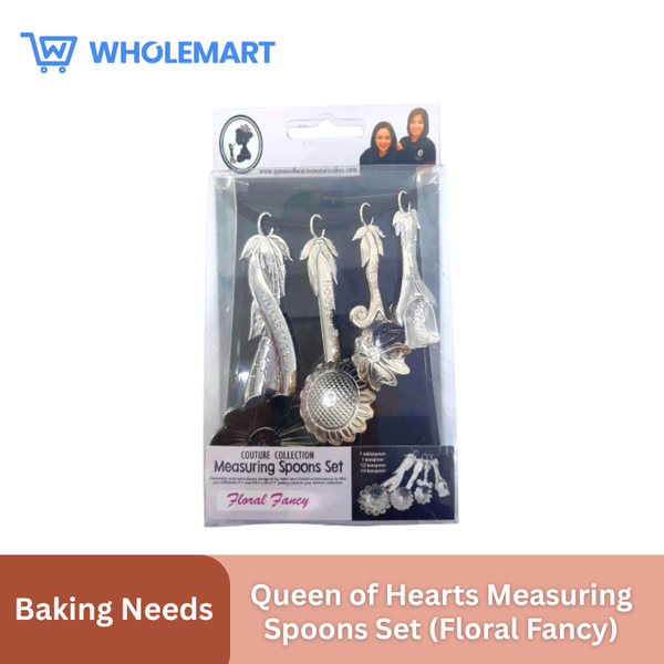 Queen of Hearts Measuring Spoons Set (Floral Fancy)