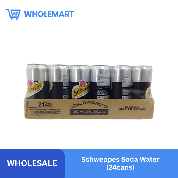 Schweppes Soda Water (24cans)
