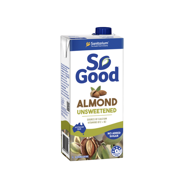 So Good Almond Milk Unsweetened 1L