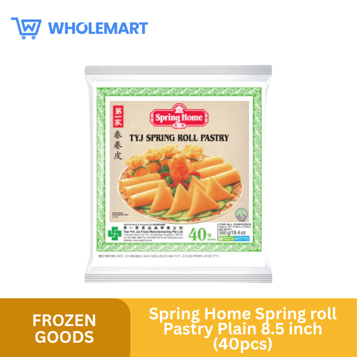 Spring Roll 40pcs Spring Home Spring roll Pastry Plain 8.5 inch (40pcs) – Wholemart
