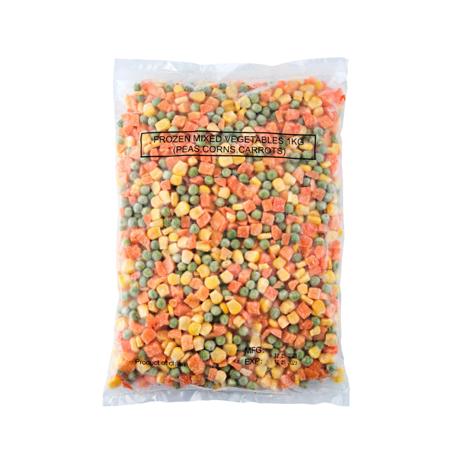 Peas And Carrots Printed Keyring – Yellow Plastic Medallion Key Ring With Fun Design