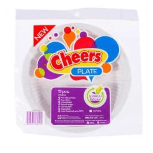 Cheers Starch-Based Plate Naturals (9"x12) - Wholemart