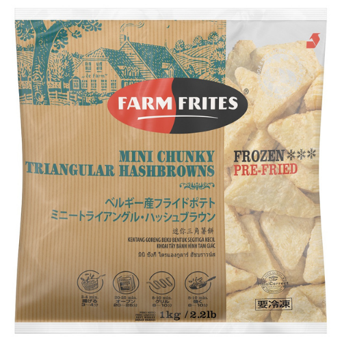 Farm Frites Mini Triangle Hashbrowns (1kg) - Wholemart