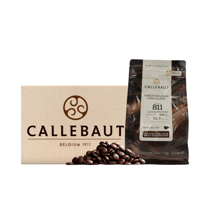 Callebaut 811 54.5% Dark Chocolate Callets (6x1kg) - Wholemart