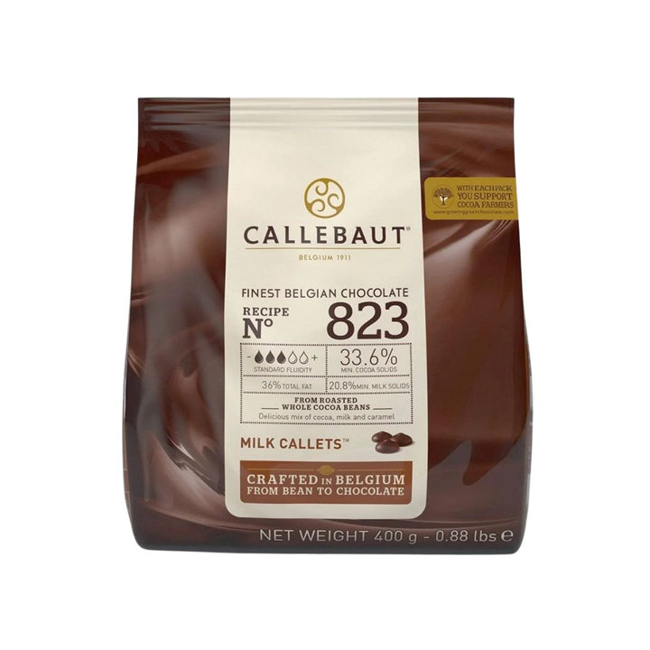 Callebaut 823 33.6% Milk Chocolate Callets (400g) - Wholemart