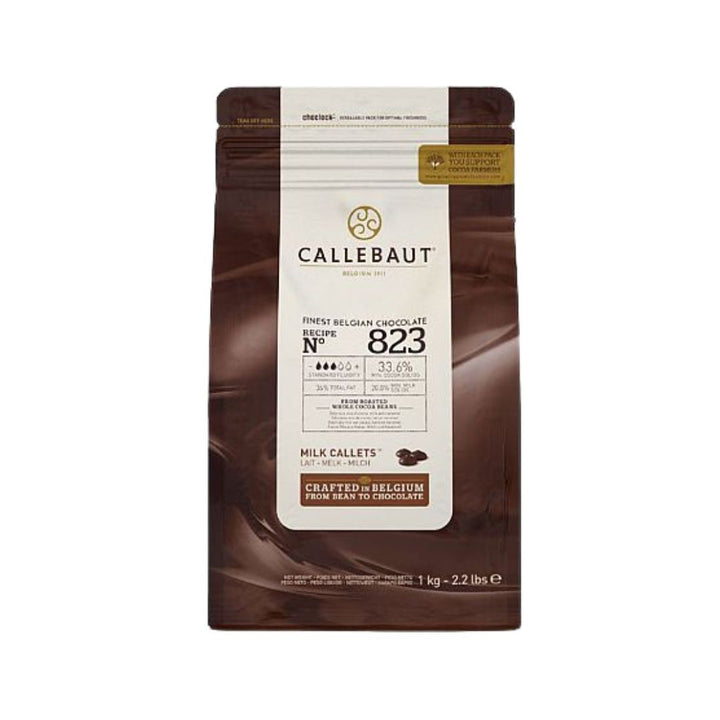 Callebaut 823 33.6% Milk Chocolate Callets (1kg) - Wholemart
