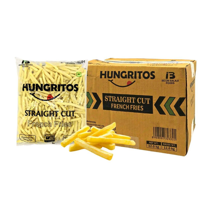 Hungritos 10mm Straight Cut Skin Off Fries (6x2kg) - Wholemart