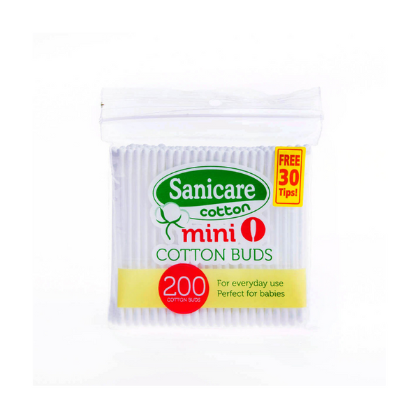 Sanicare Mini Cotton Buds (200 Tips)