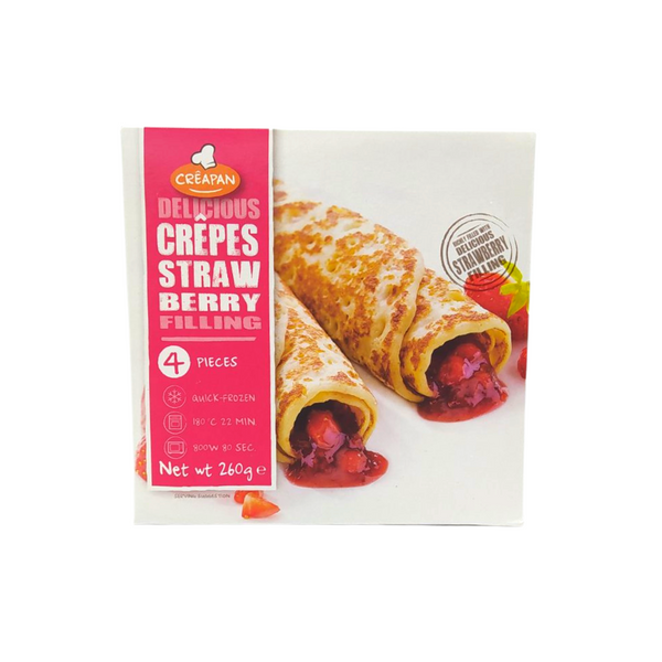 Creapan Strawberry-Filled Crepes (4pcs) - Wholemart